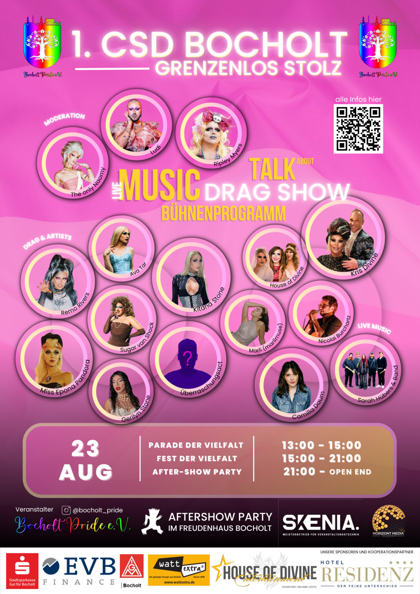 Plakat zum Bocholter CSD - Quelle https://bocholt-pride.org/